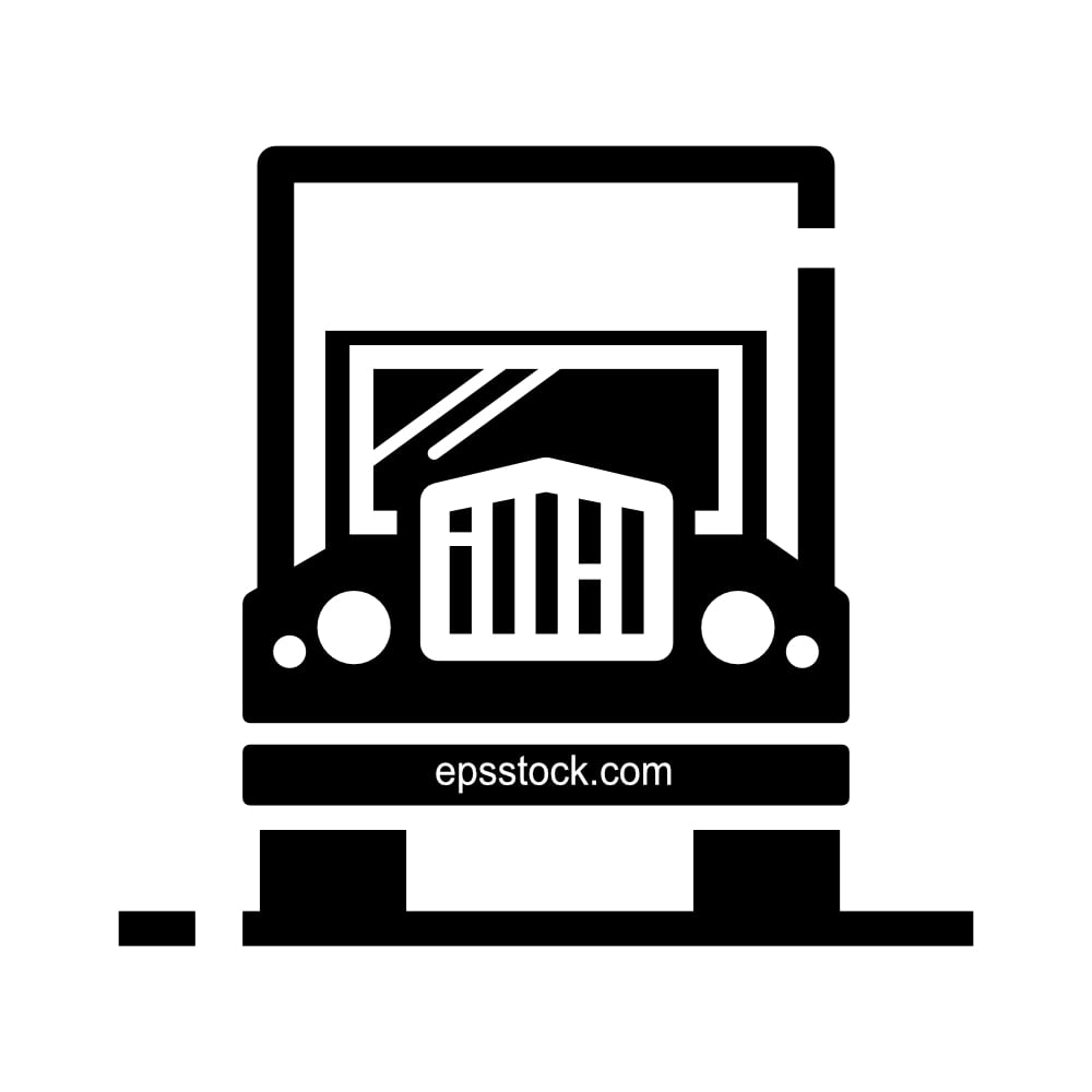 Truck symbol Front view