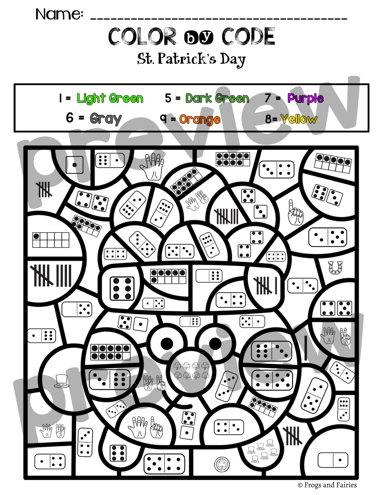 St. Patrick’s Day Color by Code Worksheets: Fun Math Activities for ...