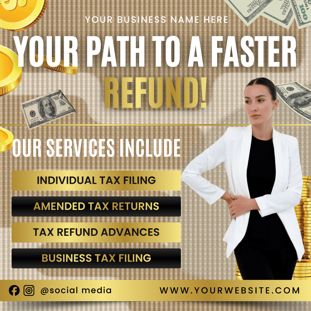 tax flyer tax prep flyer tax preparation template canva tax flyer business flyer editable flyer template tax services flyer marketing flyer financial flyer template tax advertising small business marketing printable flyer 4 page flyer template digital pro