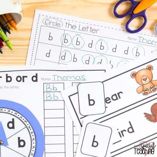 B and D Confusion Activities