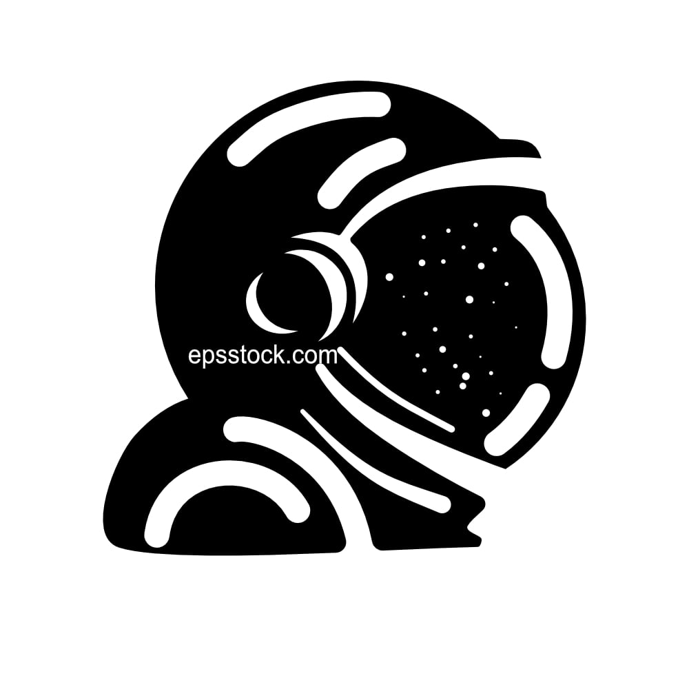 An astronaut in a helmet