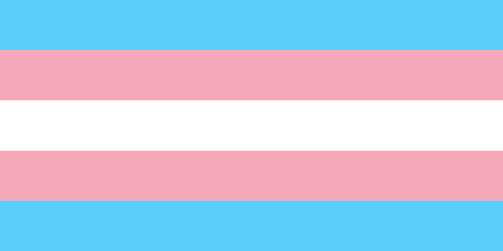 Trans flag, trans allyship training, trans awareness training for counsellors