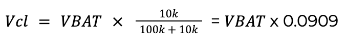 Voltage divider formula
