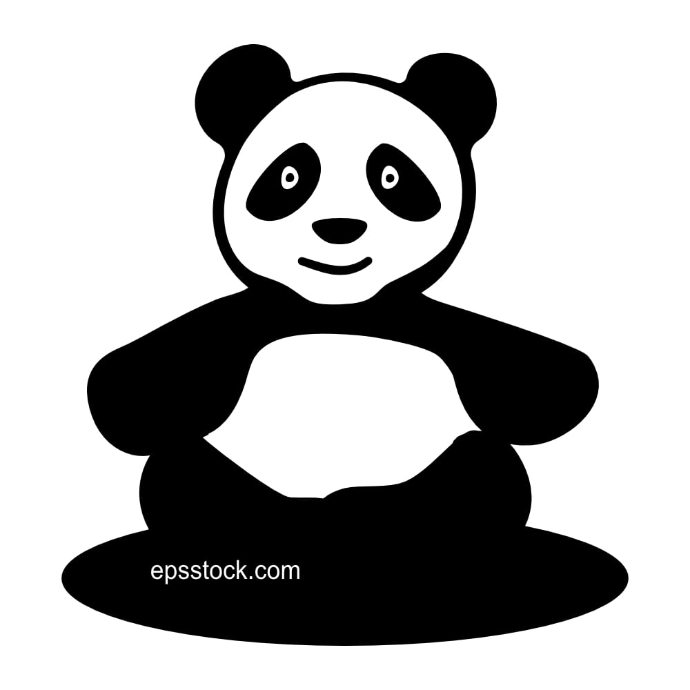 Panda toy symbol
