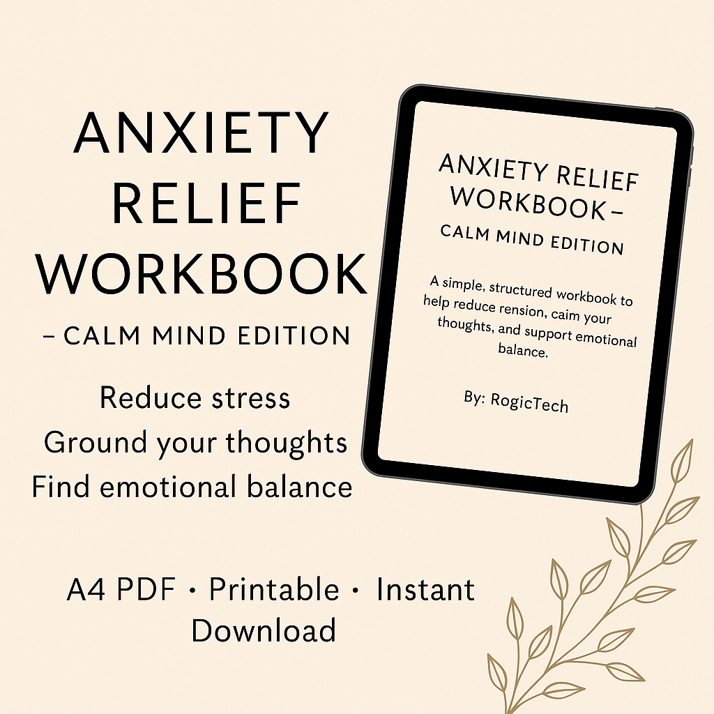 ANXIETY RELIEF WORKBOOK (CALM MIND EDITION)