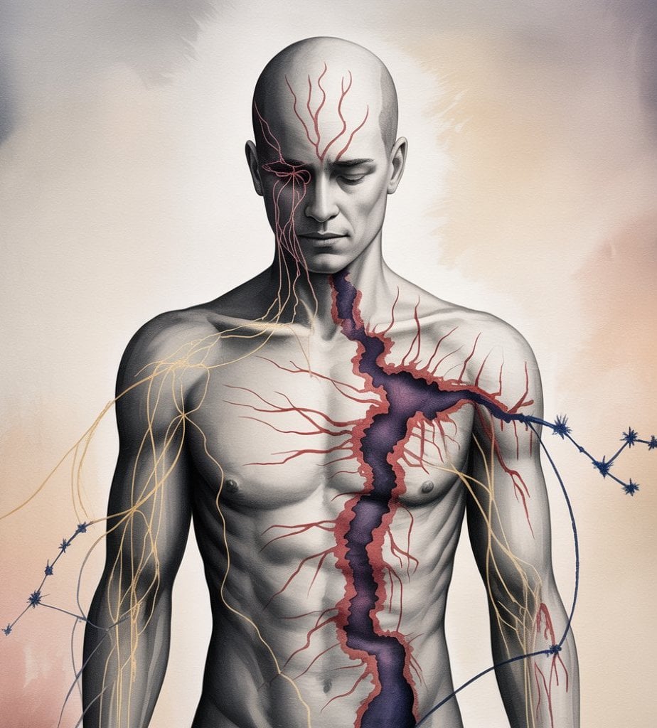 human design chart showing trauma and wounding