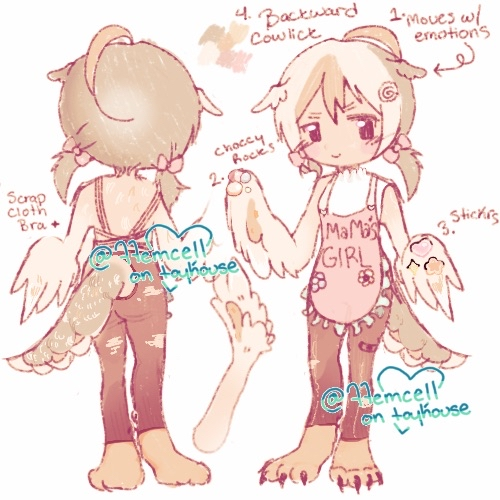 : harpy girl adoptable