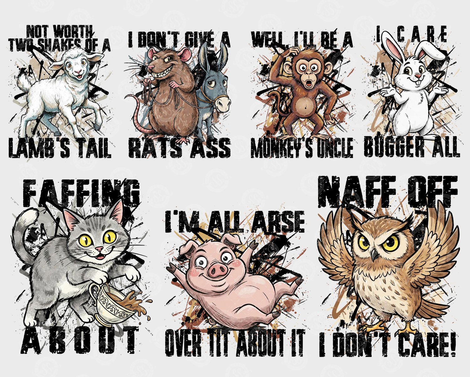 Slangs Creature Cheeky Slang Animals Bundle - Payhip