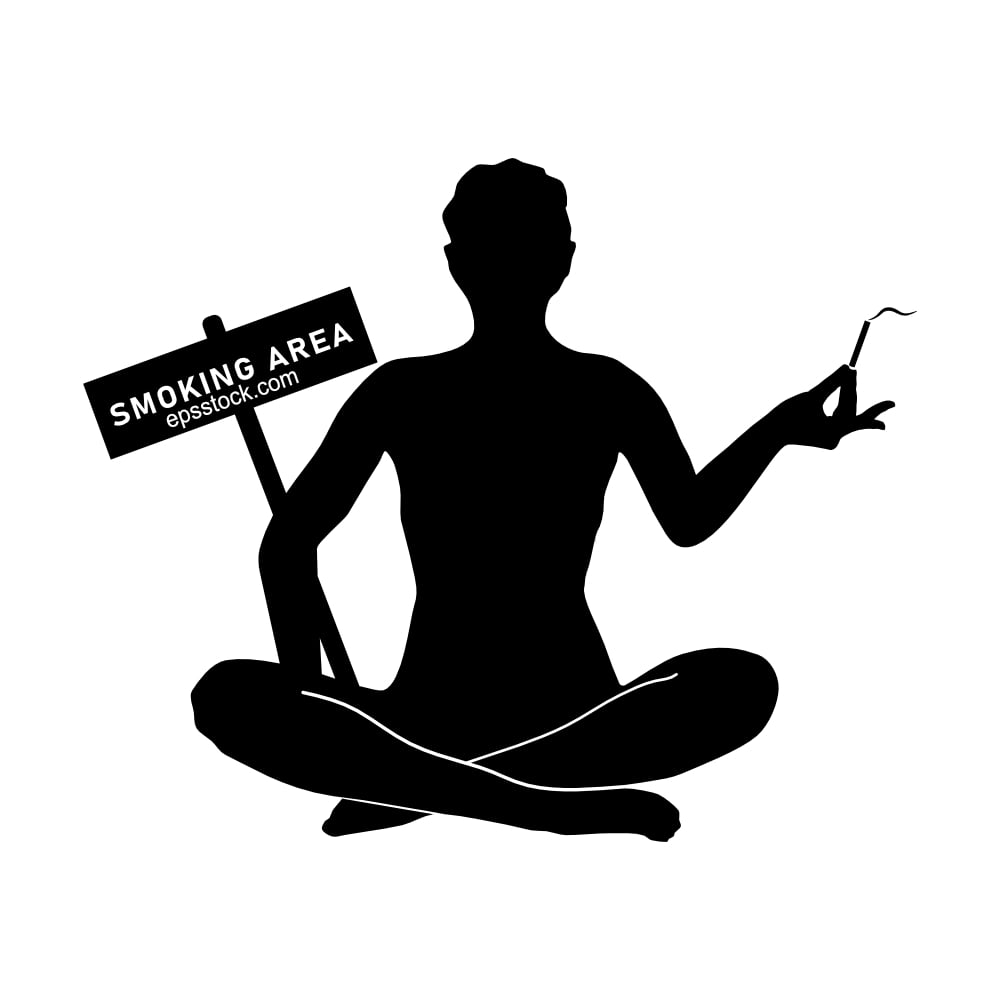 smoking area sign