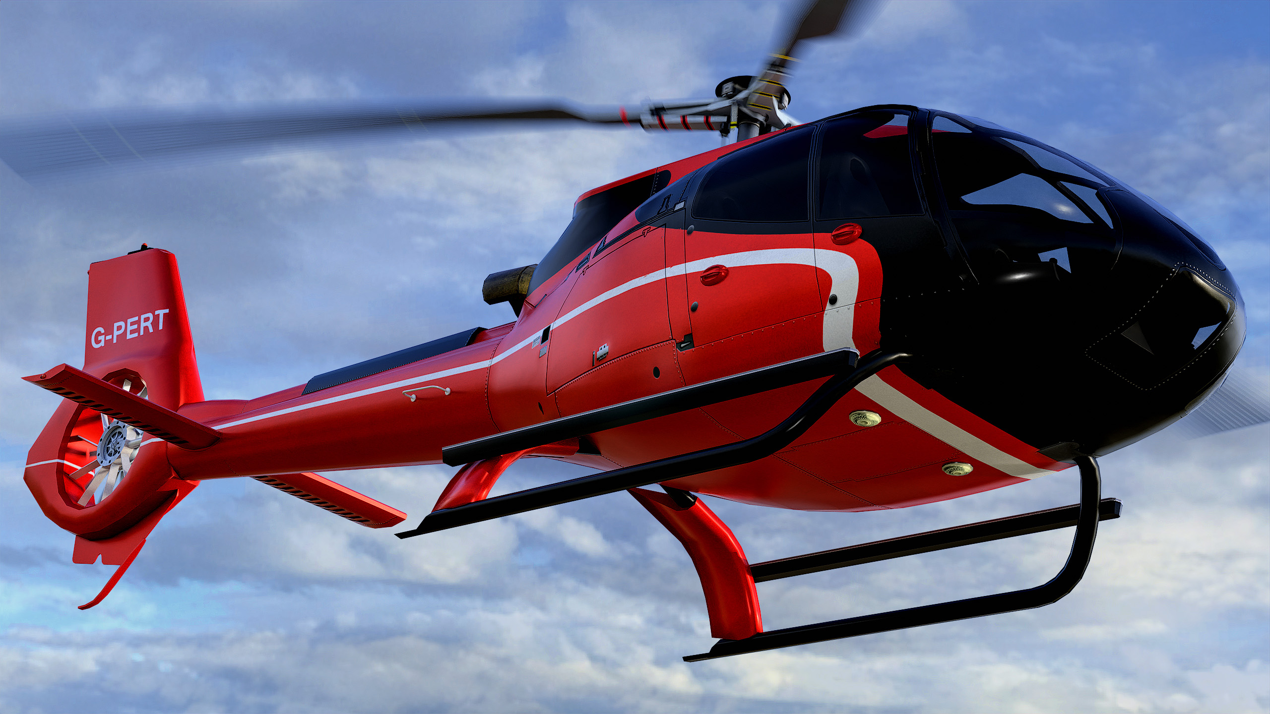 Airbus H130 Helicopter Generic Red