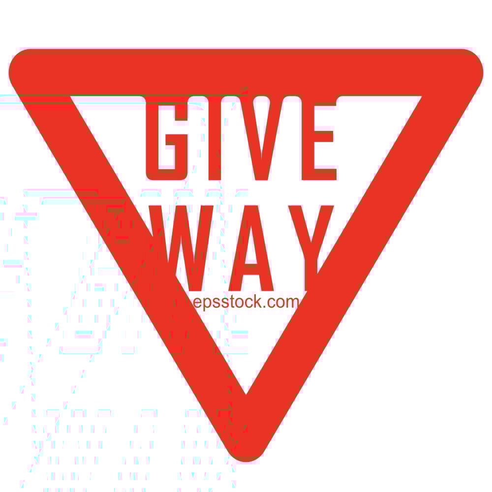 Give Way and Stop Sign