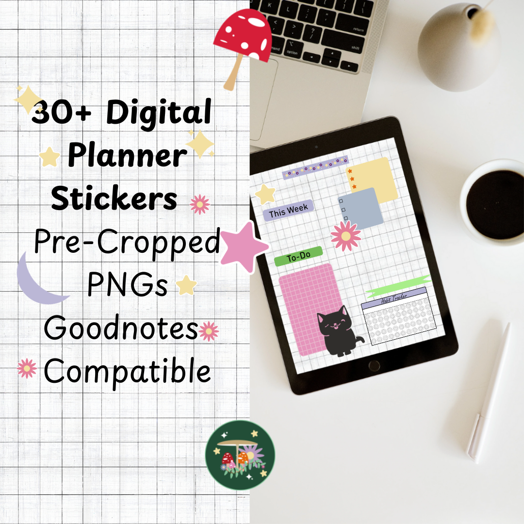 Digital Planner Sticker Pack Mockup