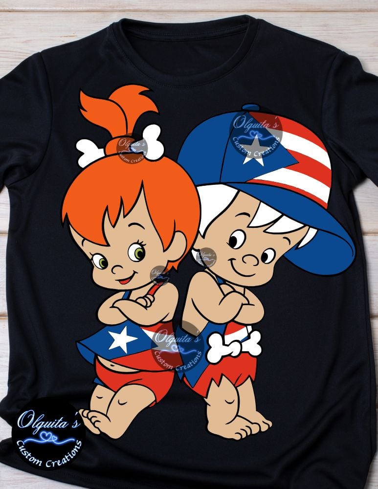 Bamm Bamm & pebbles Puerto Rico Style
