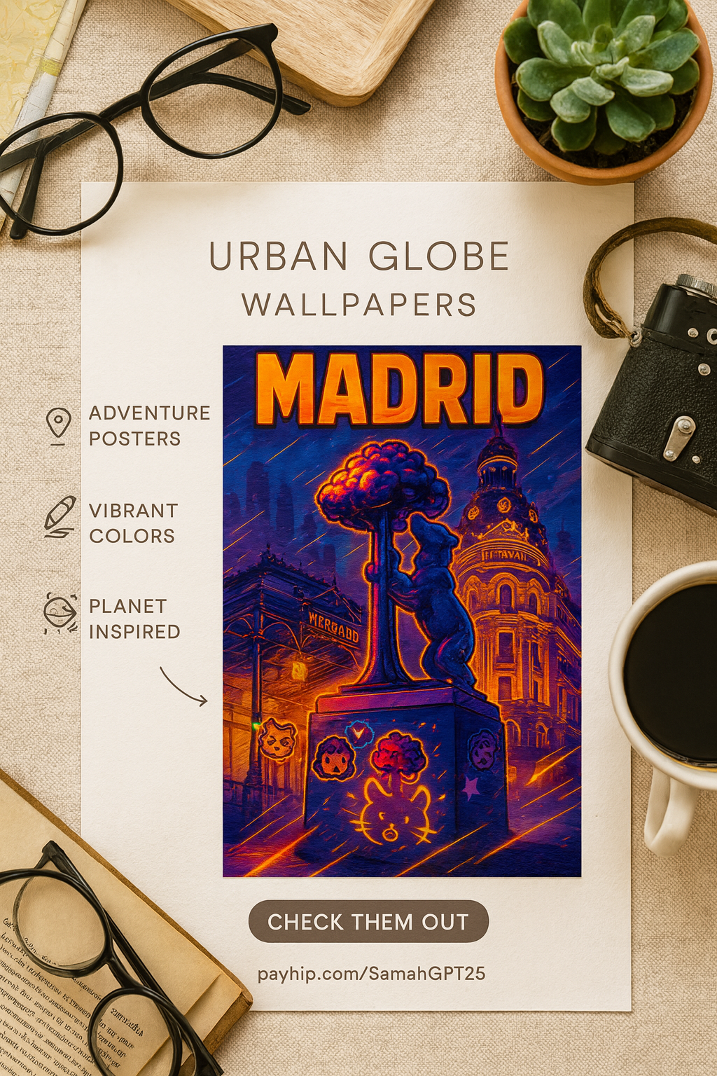 Urban Globe Wallpapers – 9 City Adventure Posters