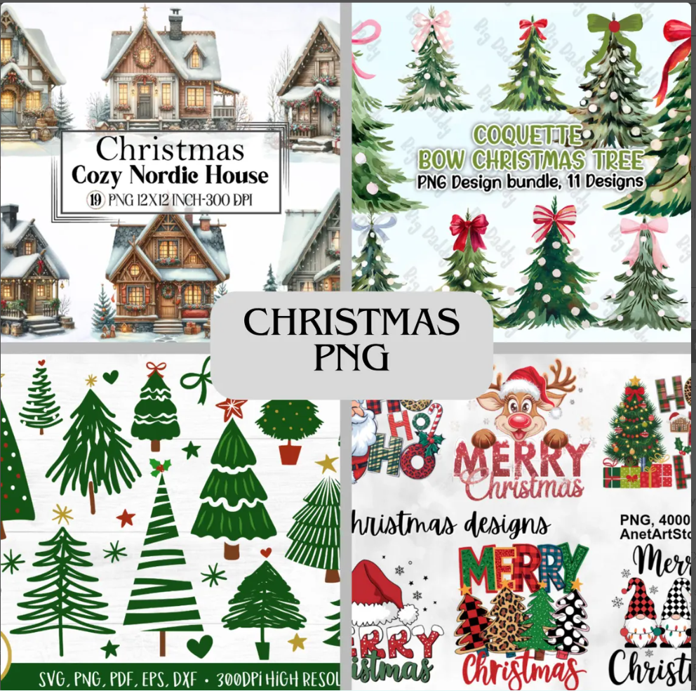 15000+ Christmas PNG Clipart Bundle, Holiday Digital Download