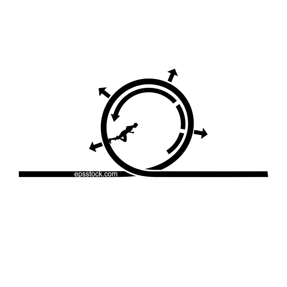 Centrifugal force symbol