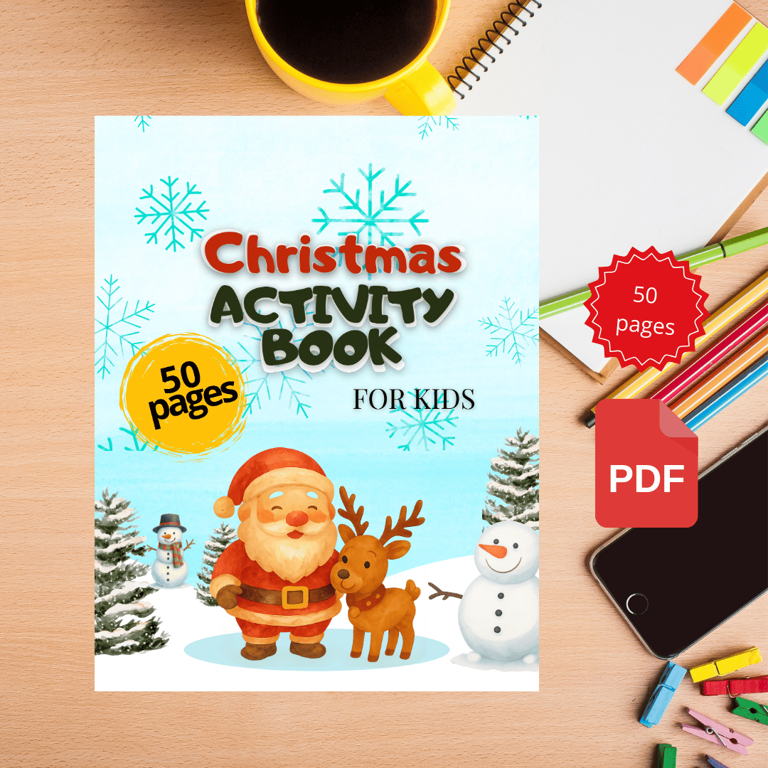 Christmas Activity Book Kids Printable (50 page) - Payhip