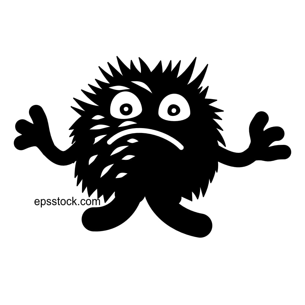 Cute monster symbol
