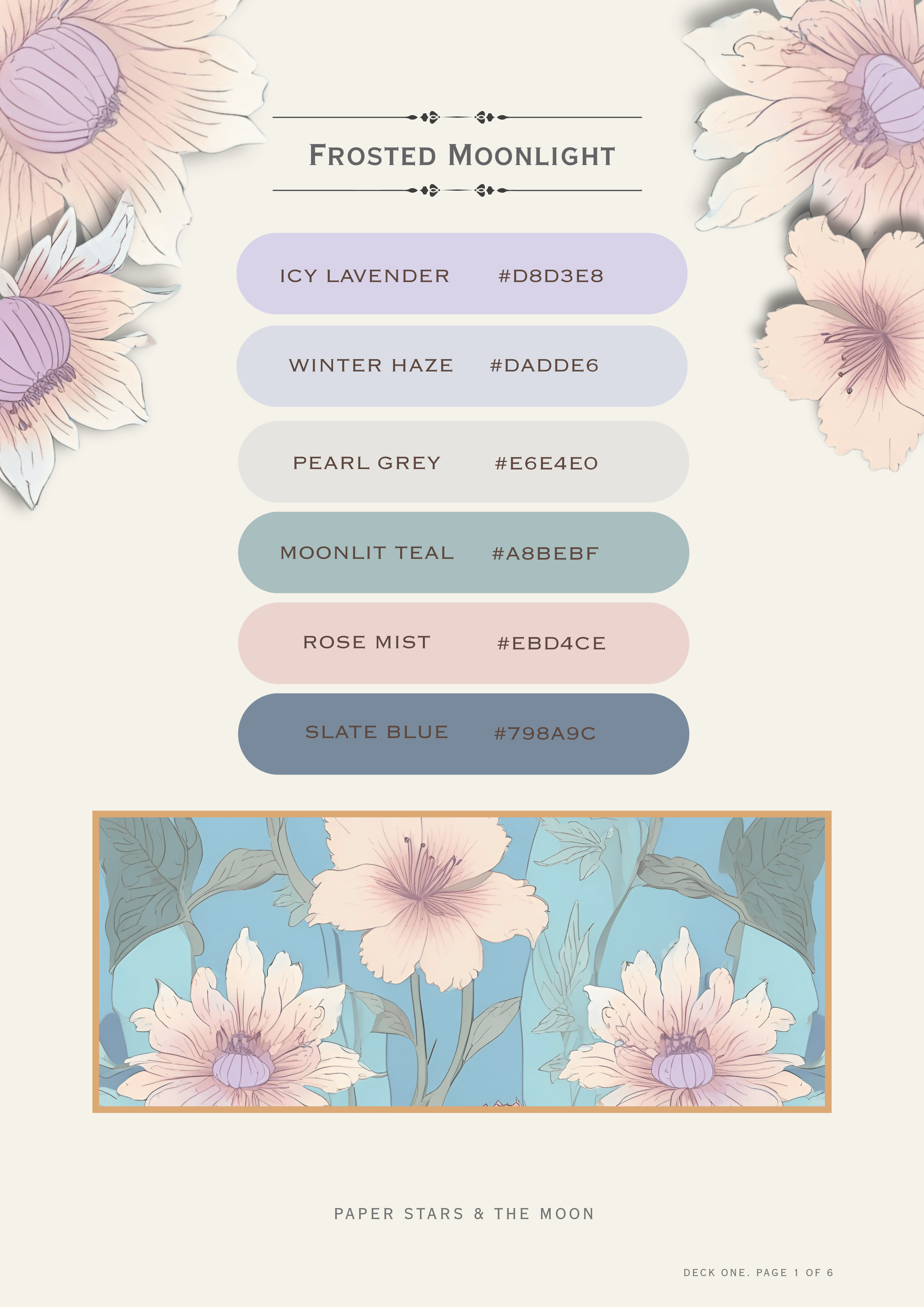 Frosted Moonlight - Mini Palette Deck No. 1 (The Colour Atelier) - Payhip