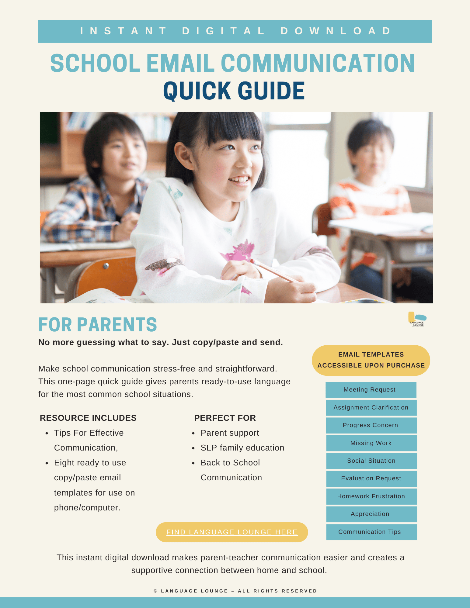 School Communication Email Templates for Parents - Payhip