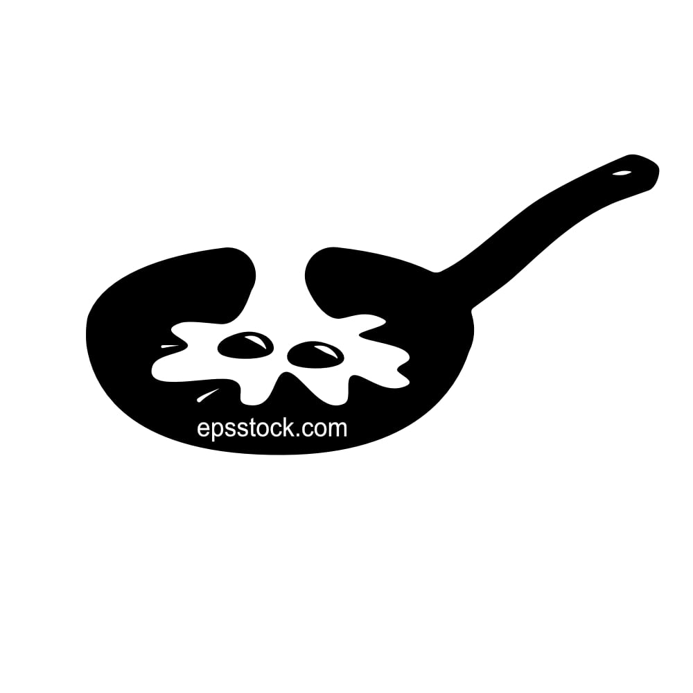 fried egg in a frying pan