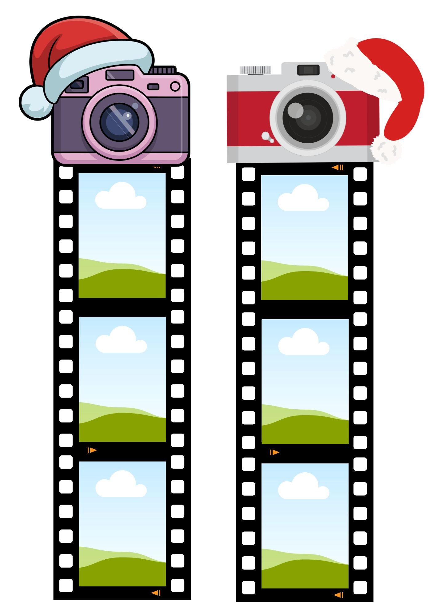 Christmas film strip canva frames - Payhip