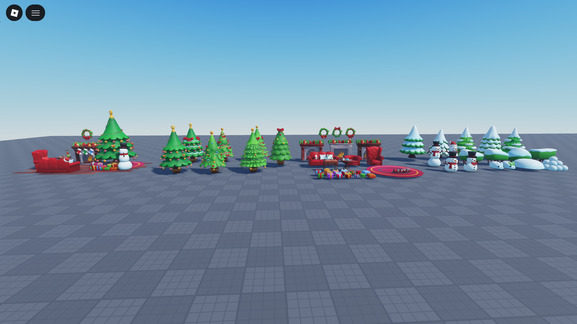 Low Poly Christmas Winter Pack Roblox – Cozy Holiday Environment Set