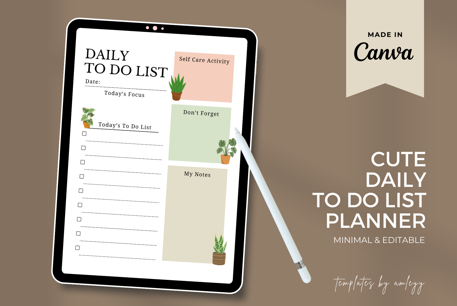 Cute Daily To-Do List Planner | Kawaii Daily Planner Template - Payhip
