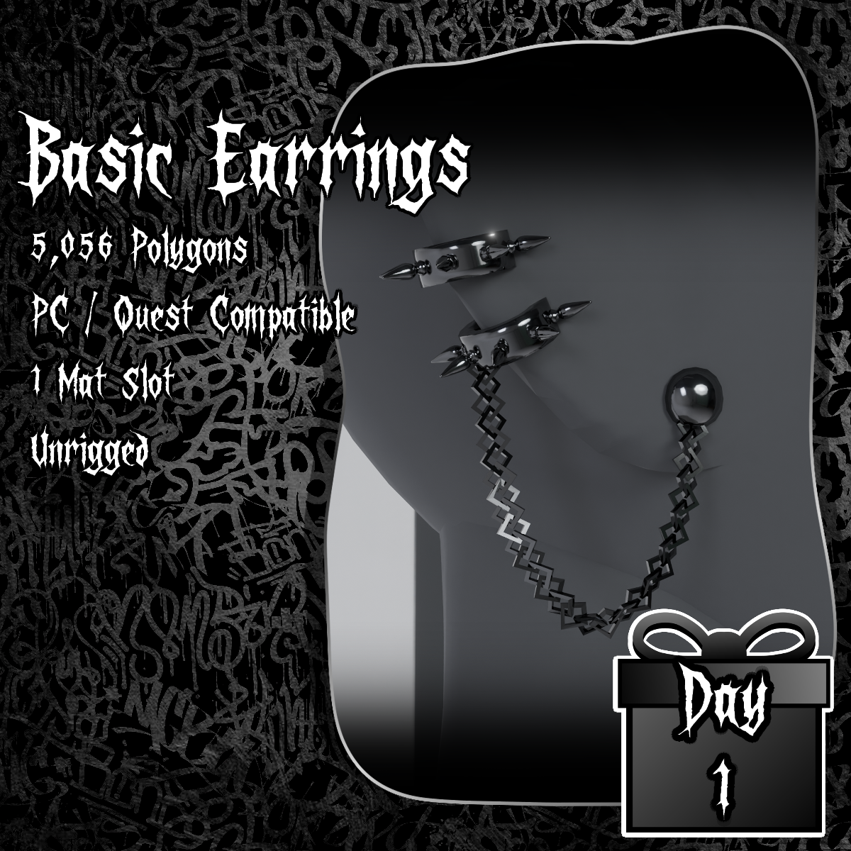⛧Basic Earrings ⛧ Advent Calendar FREE