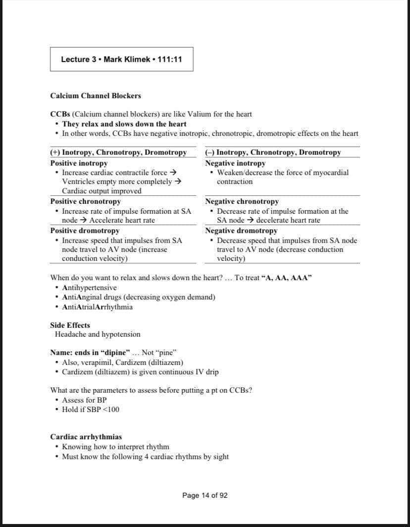 Mark Klimek Lecture Notes For NCLEX, 92 Page's. - Payhip