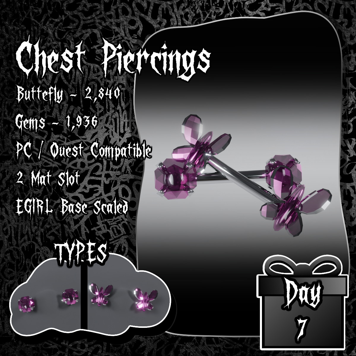 ⛧Chest Piercings ⛧ Advent Calendar FREE