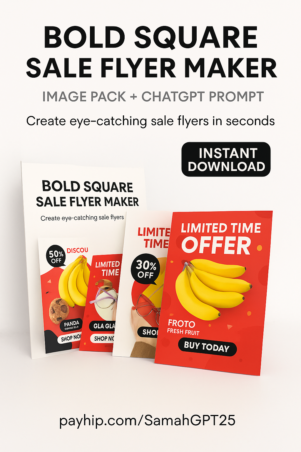 Bold Instagram Sale Flyers That Actually Sell (Image Pack + ChatGPT Prompt)