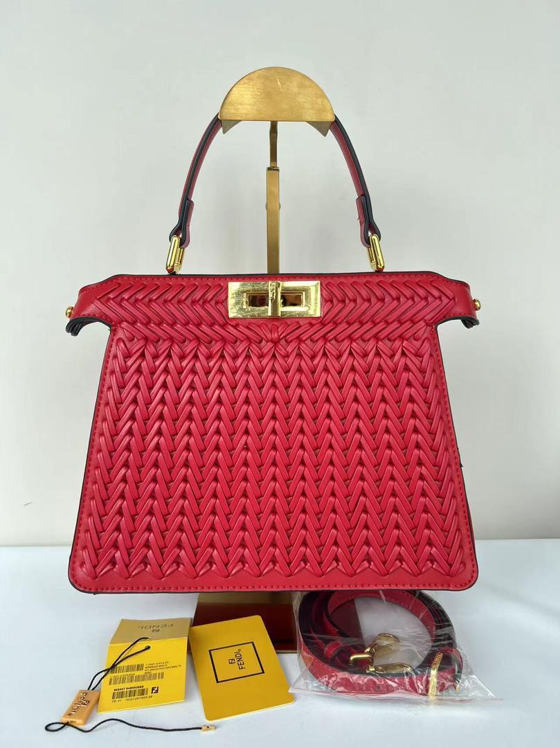 Sac Rouge Marque Sac Tressé Rouge - Finition Luxe (Boîte Originale Incluse) - Payhip