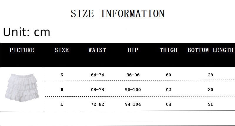 Size information