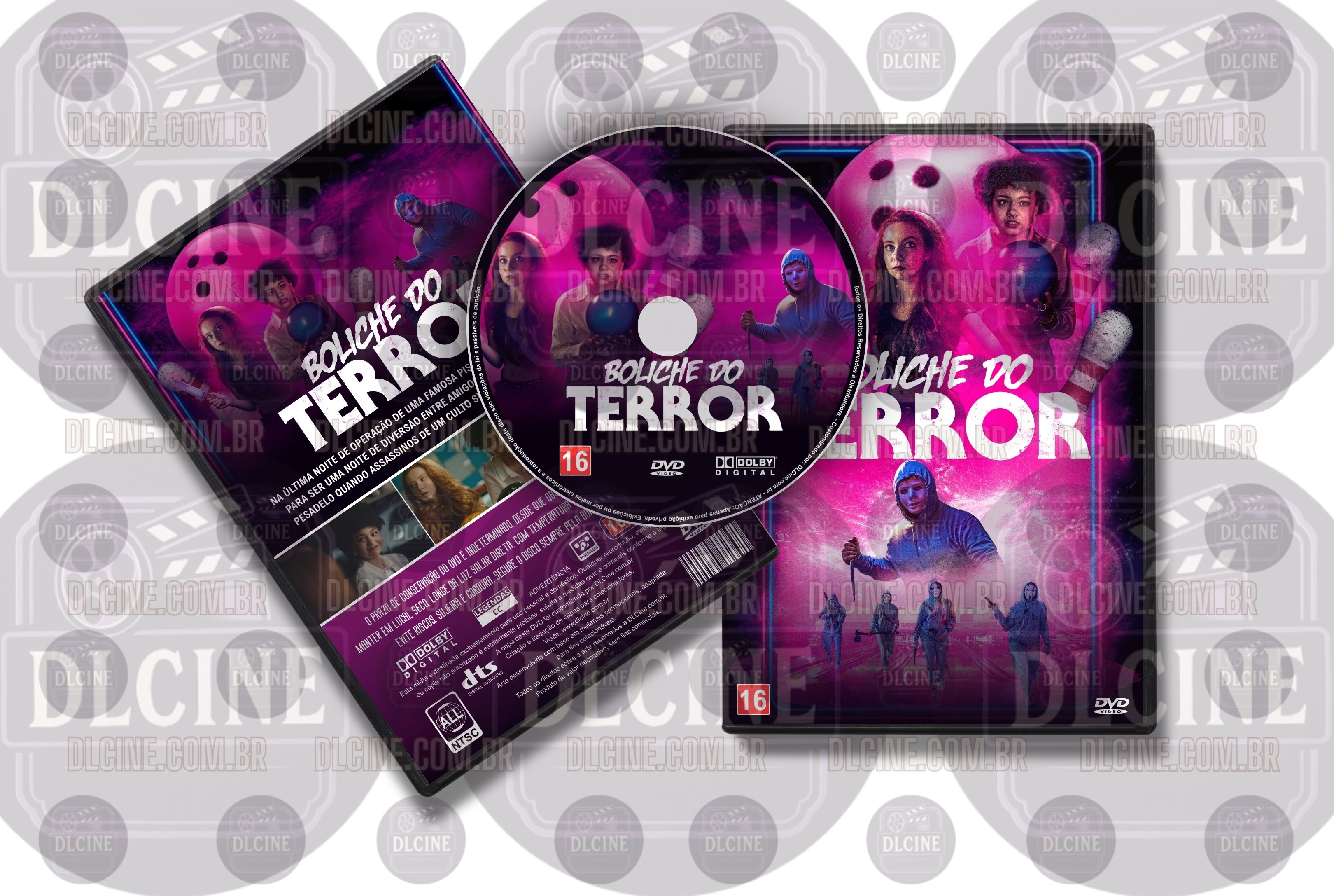 Capa Label de DVD Filme Boliche do Terror (2024)