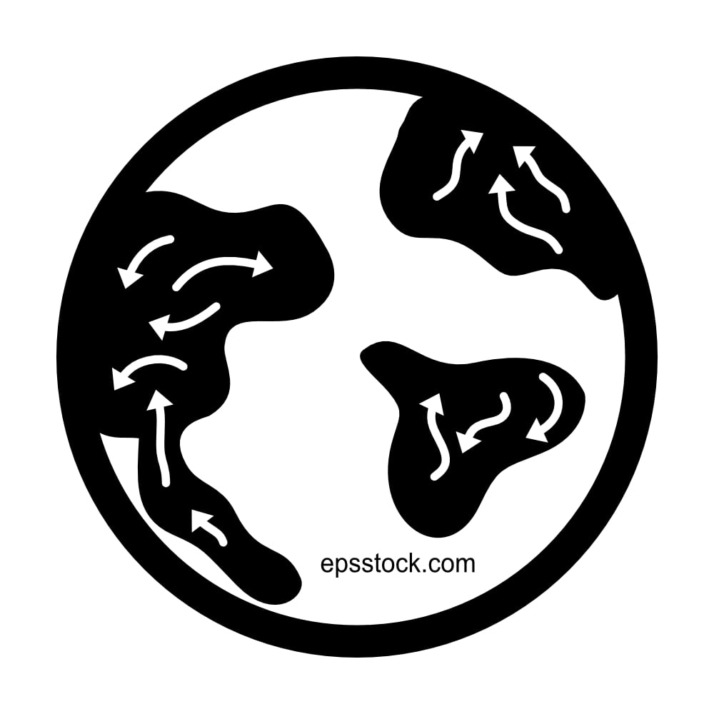 Human migration symbol