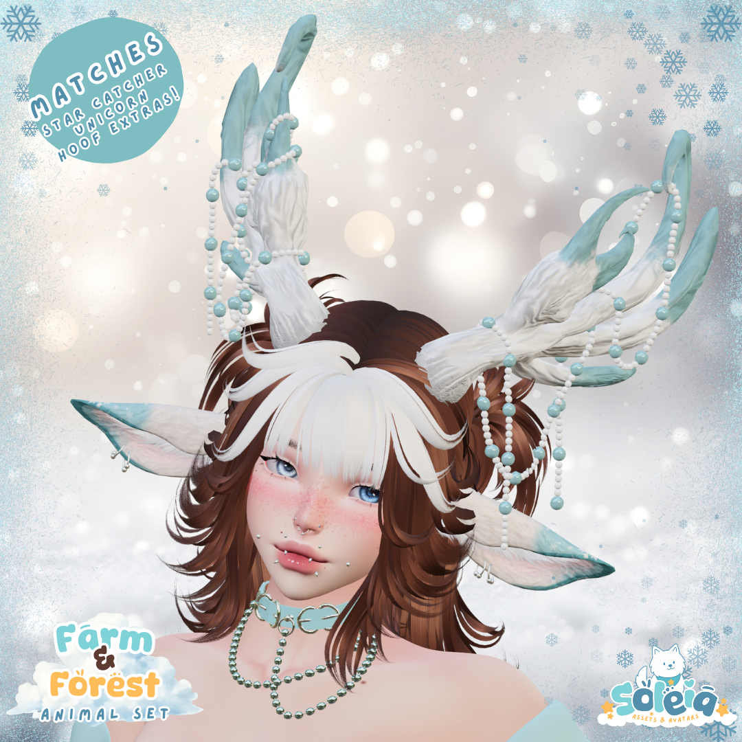 Farm & Forest - A Reindeer/Deer/Cow Set (High & Low Poly Alternates)