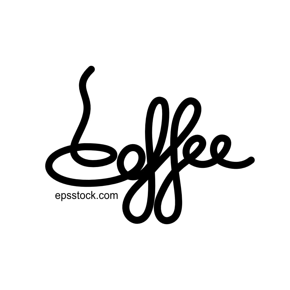 Coffee shop inscription