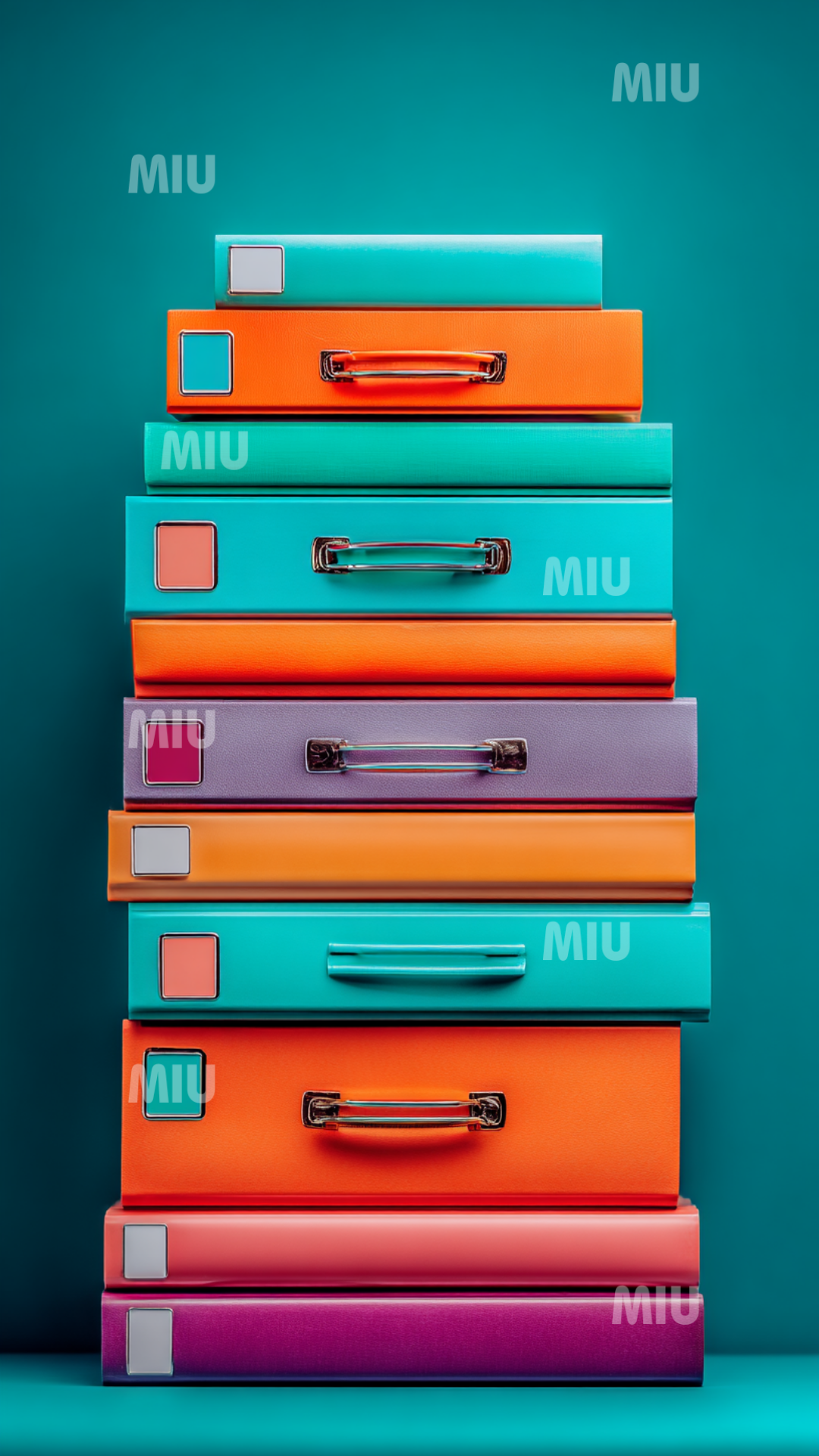 Organisation hiérarchisée illustrée par une pile de classeurs colorés symbolisant la structure, la gestion et la clarté organisationnelle.