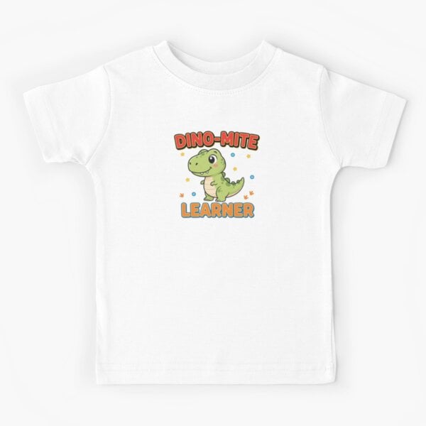 Dino-Mite Learner Cute Dinosaur Kids' Educational Gift Kids T-Shirt