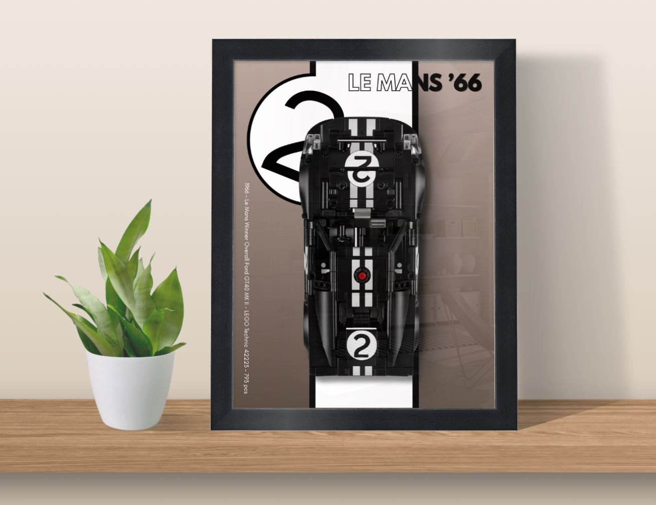 LEGO Ford GT40 MK II Le Mans 1966 Poster – Technic #42223 – Classic ...