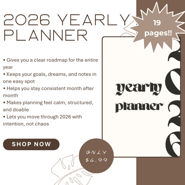 2026 annual planner PDF template