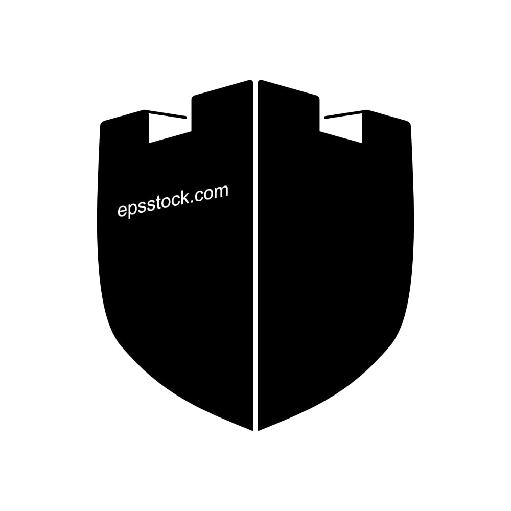 A shield-shaped castle symbol