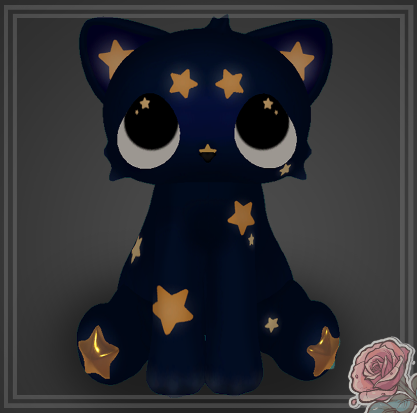 Starry kitty plushie