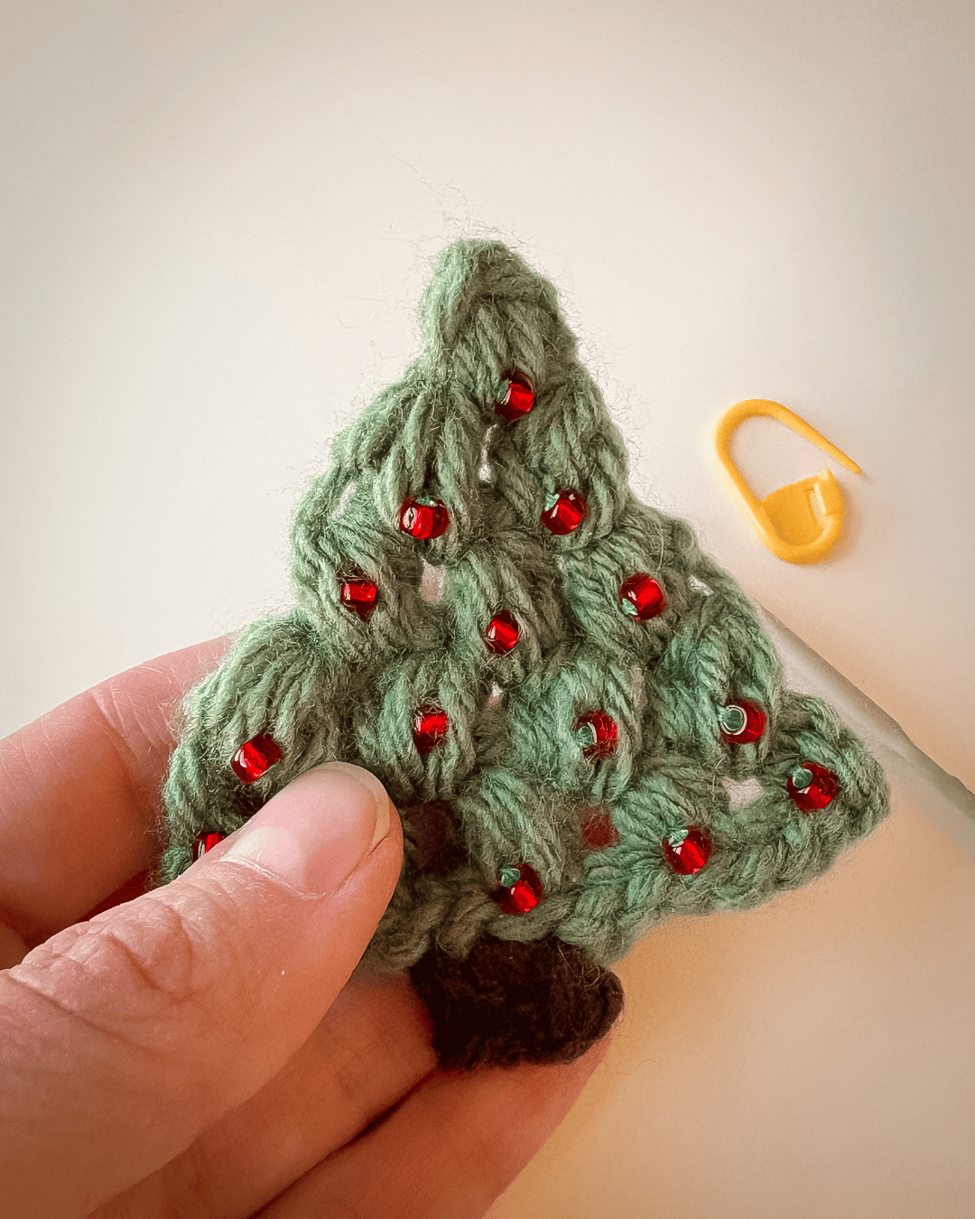 Cozy Christmas Tree Ornament – Free Crochet Pattern