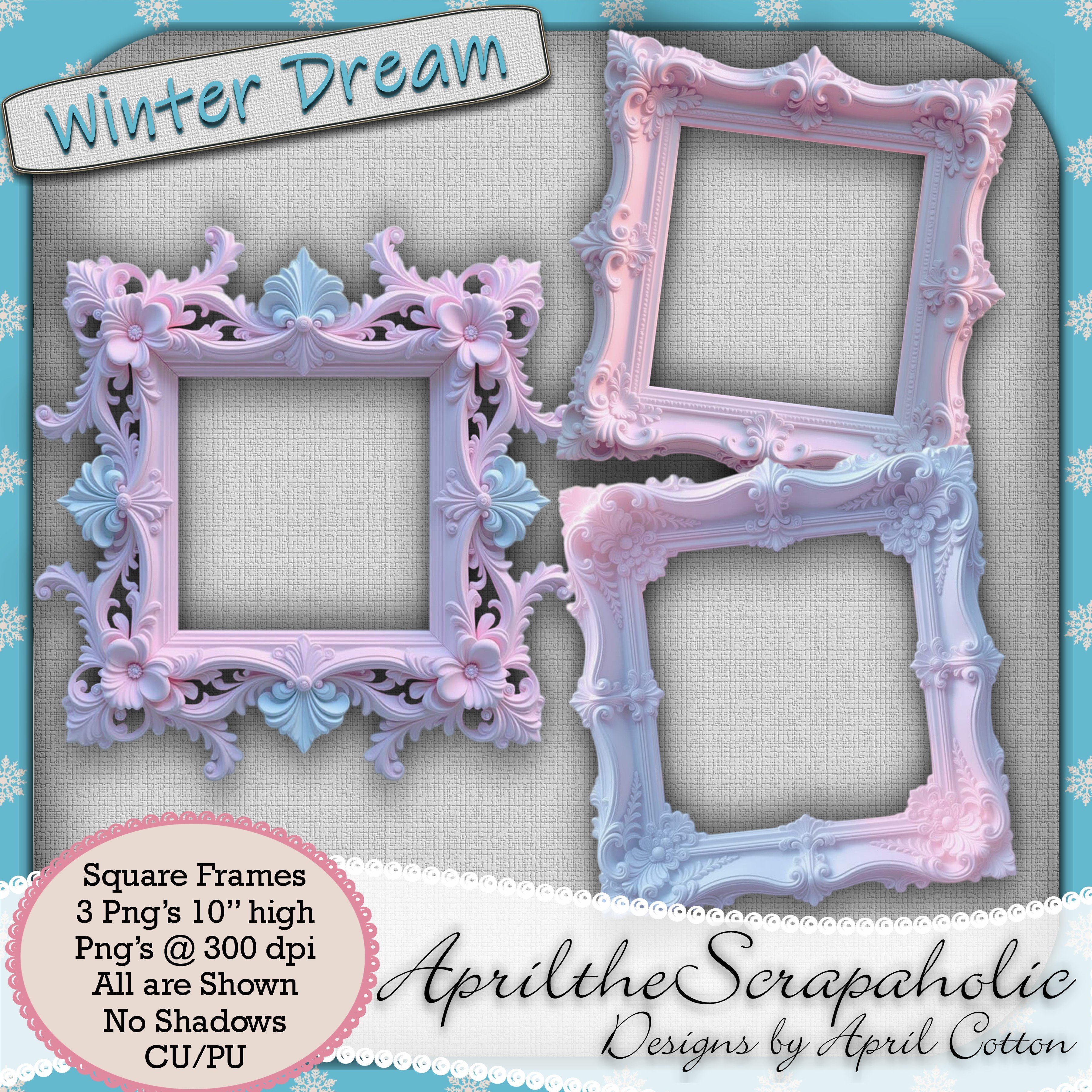 Winter Dream - Square Frames - Payhip