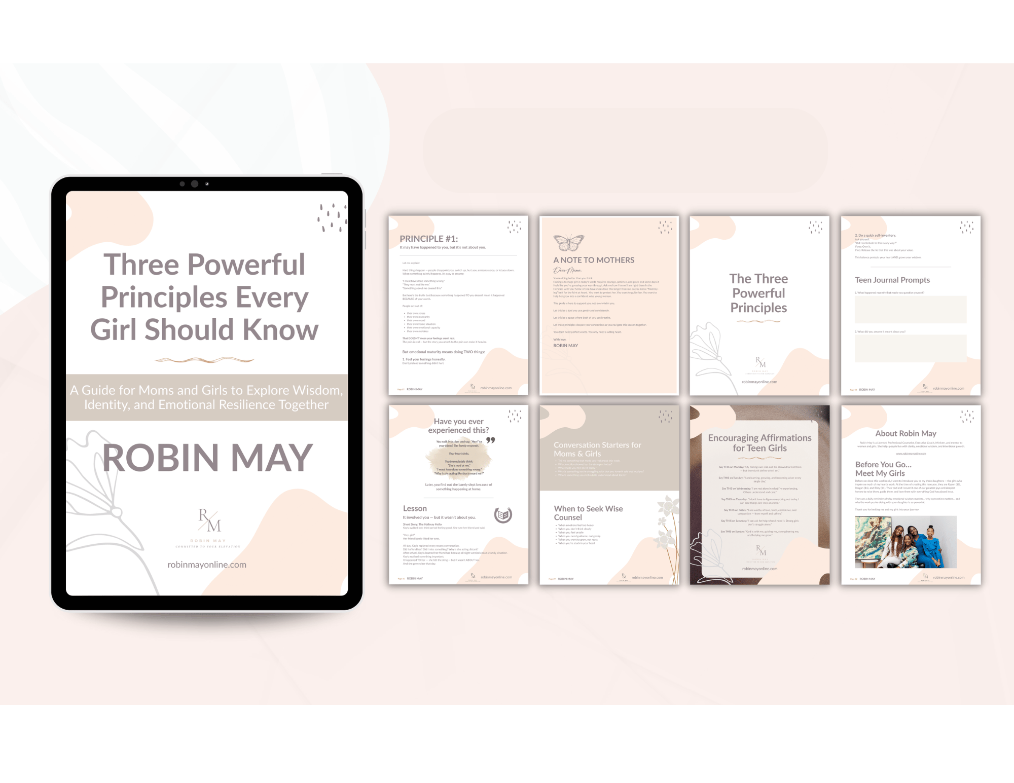 3 Powerful Principles: A Digital Workbook for Moms and Daughters - Payhip