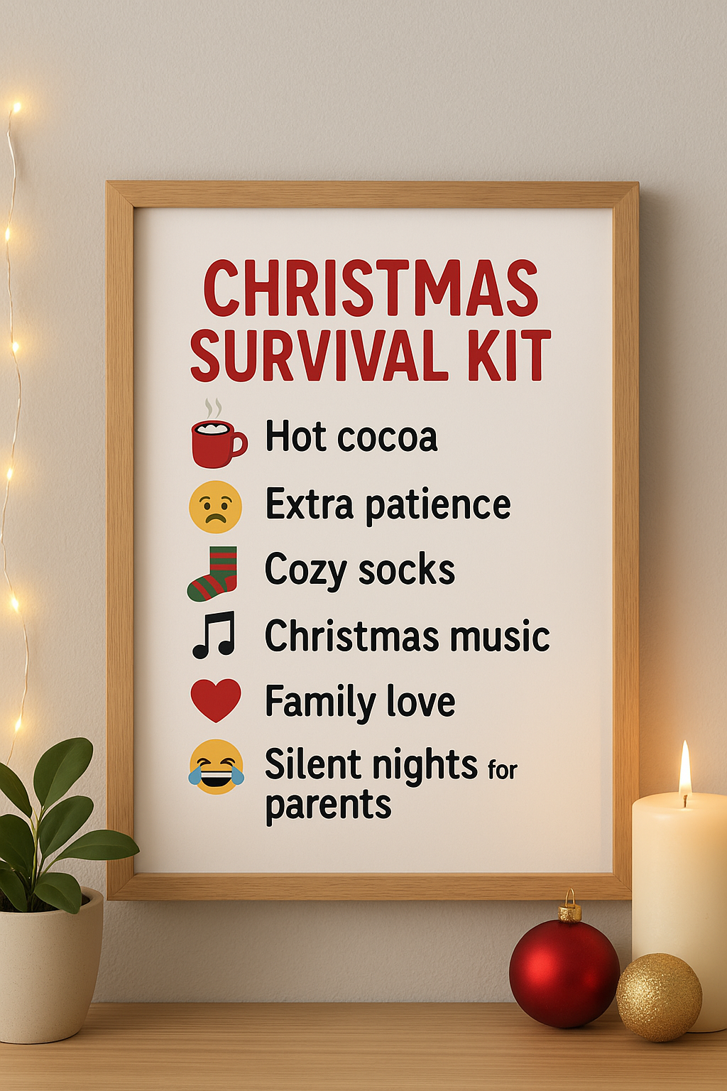 #ChristmasPrintable #HolidayDecor #FunnyChristmas #ChristmasOnABudget #DigitalDownload #MomsOfFacebook #ChristmasHumor #PositiveVibesPress