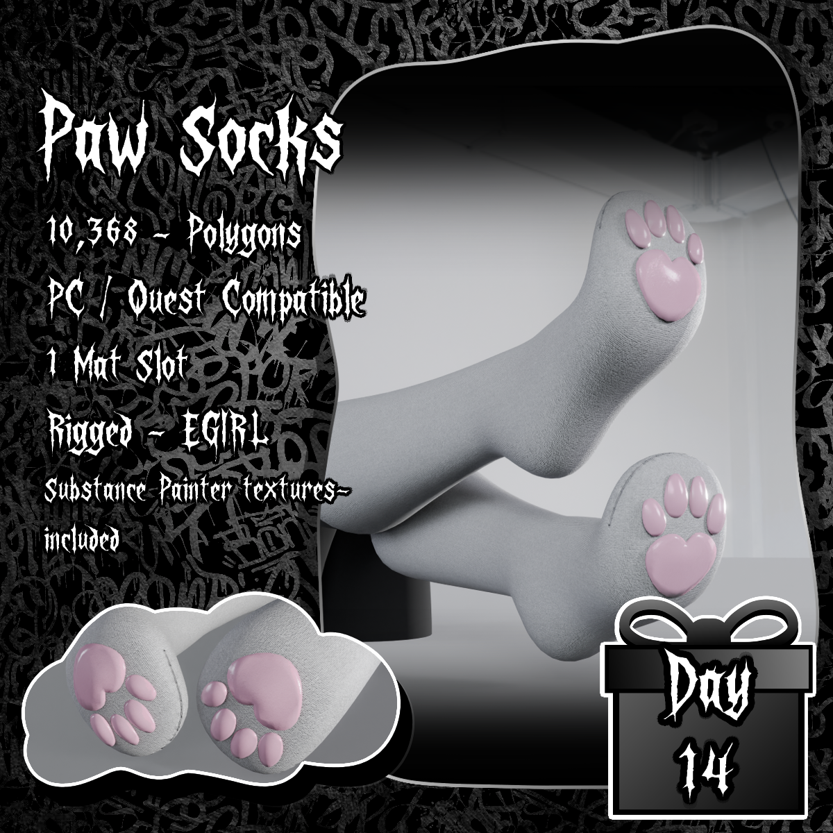 β§Paw Socksβ§ Advent Calendar FREE