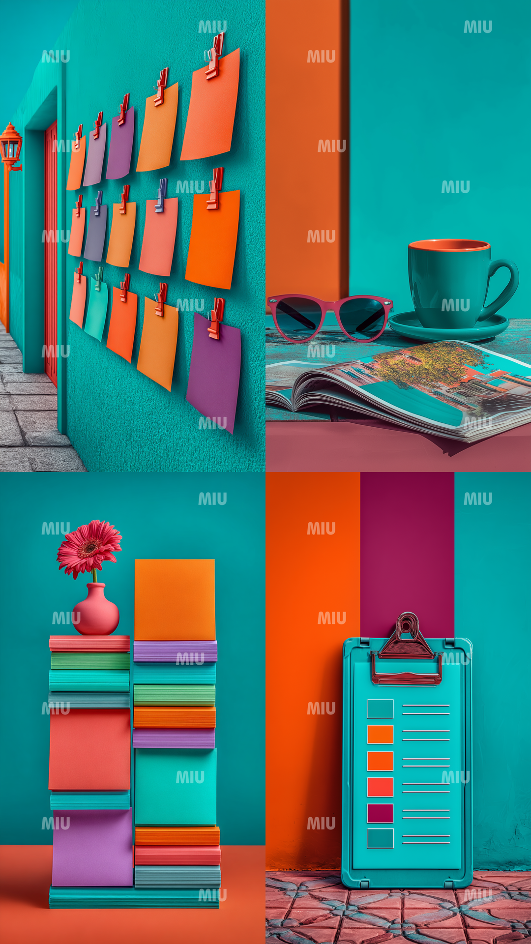 Pack Entrepreneuse Clarté Créative – composition visuelle autour de la réflexion, de la créativité et de la clarté mentale pour entrepreneuses